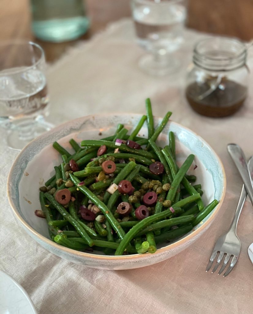 French Bean Salad with Maple and Mustard Dressing Pure Maple