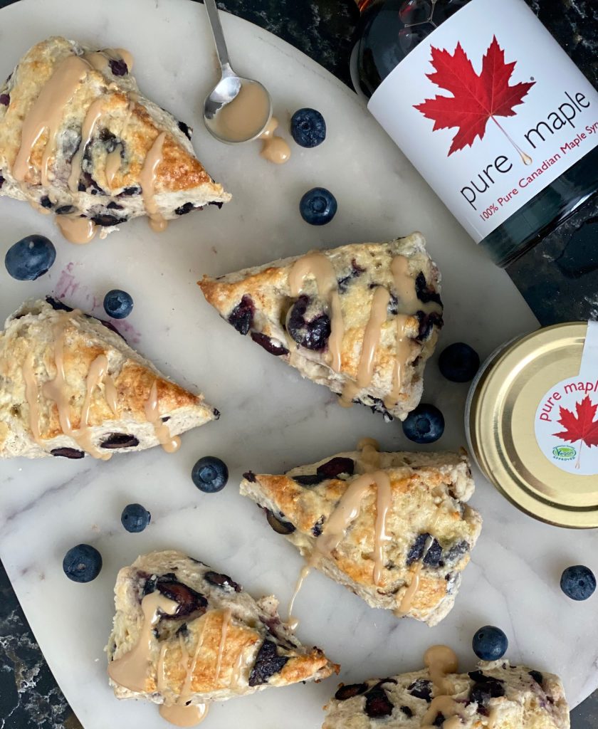 Maple and Blueberry Scones Pure Maple