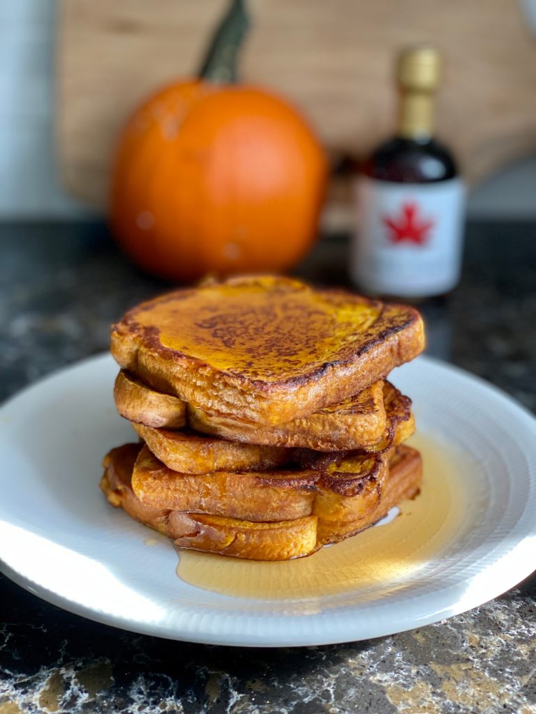 Pumpkin French Toast stack Pure Maple