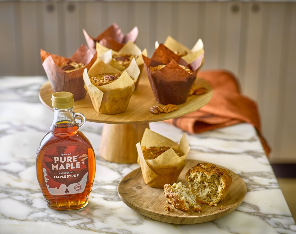 Pure Maple Syrup Pecan Muffins