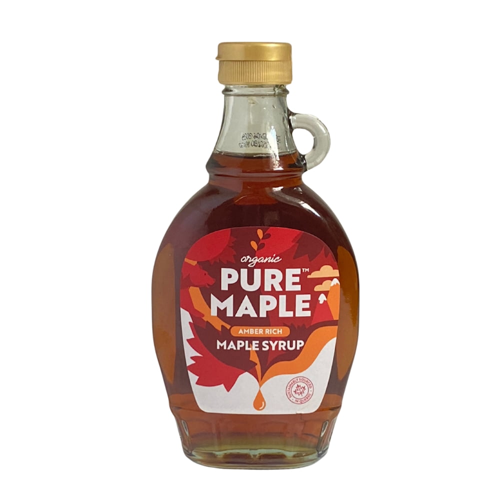 Pure Maple Organic Amber Rich Maple Syrup Bottle (236ml)
