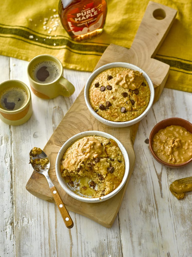 Pure Maple Syrup Baked Oats with Coffee